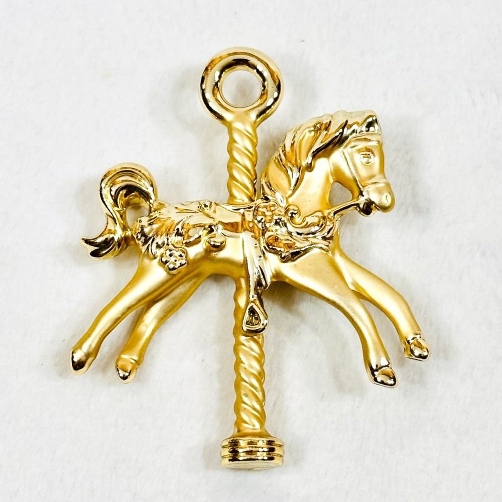 Vintage Carousel Horse Brooch/Pin by AJC